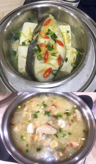<層疊料理> 元氣蔥蒜雞湯+冰雪聰明美人魚